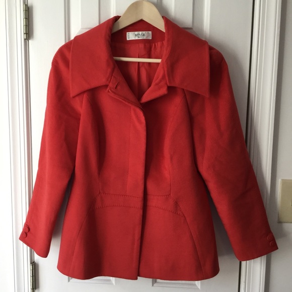STYLE Paris + Loro Piana Jackets & Blazers - EUC Loro Piana + STYLE Paris Angora Wool Red Coat